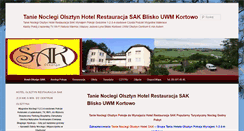 Desktop Screenshot of hotelolsztyn.pl