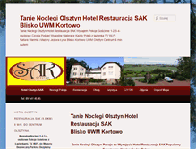 Tablet Screenshot of hotelolsztyn.pl